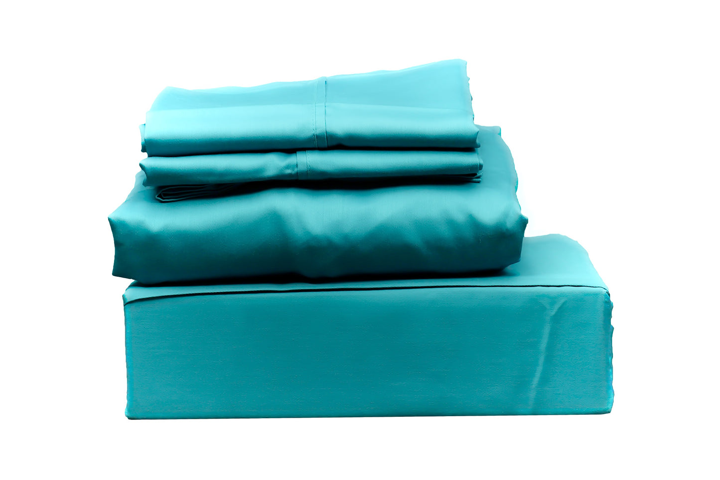 400 TC SOLID,100% COTTON SATEEN, 4 PC BED SHEET SET