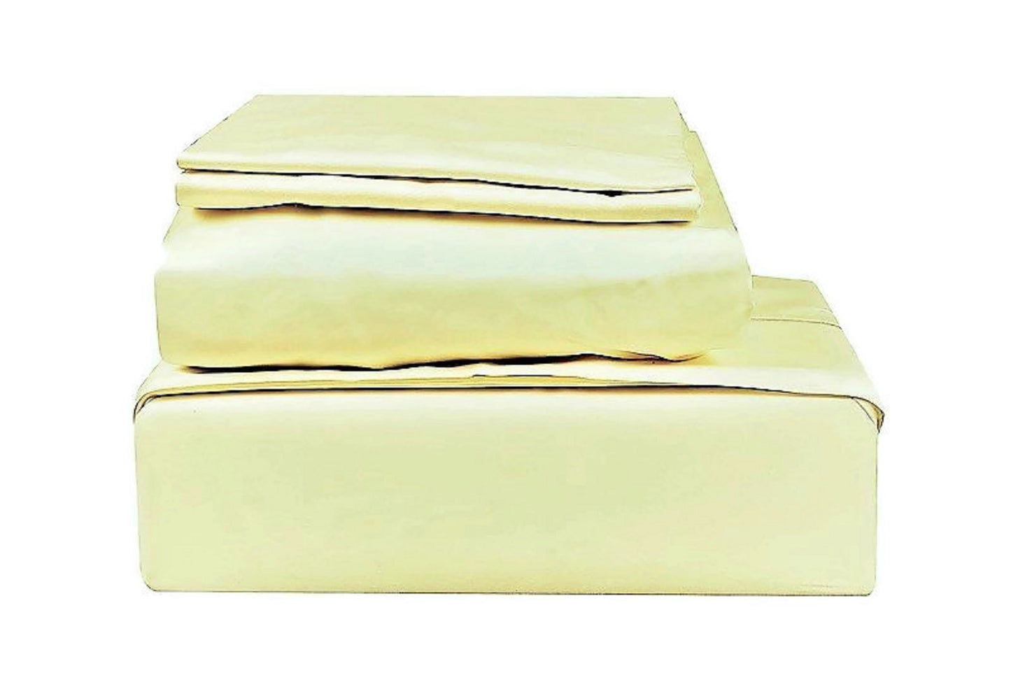 500 TC SOLID, 100% COTTON SATEEN, 4 PC BED SHEET SET