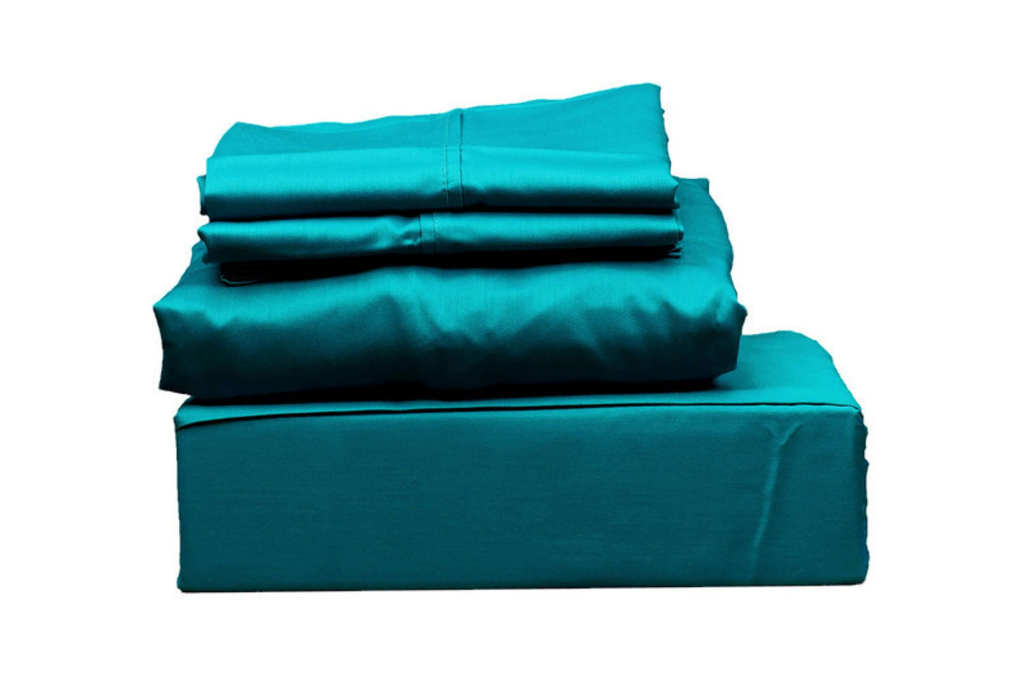 400 TC SOLID,100% COTTON SATEEN, 4 PC BED SHEET SET