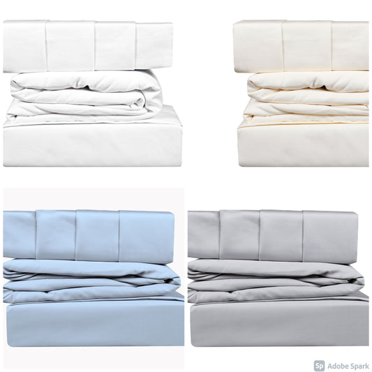 800 TC 6 PC BED SHEET SET CVC (55% Cotton 45% Polyester), Combed Cotton Sateen