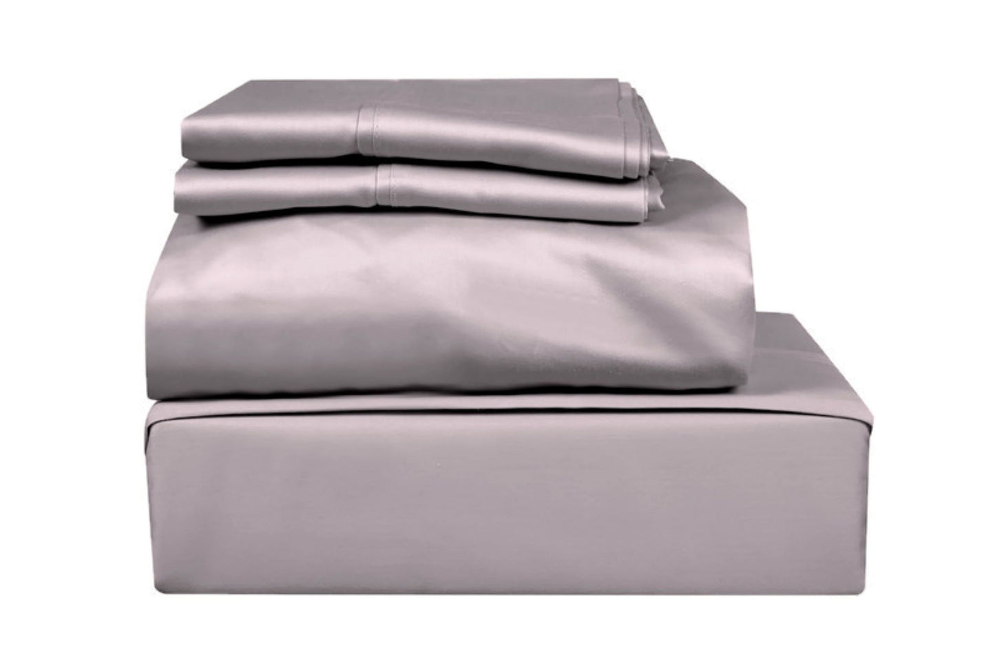 400 TC SOLID,100% COTTON SATEEN, 4 PC BED SHEET SET