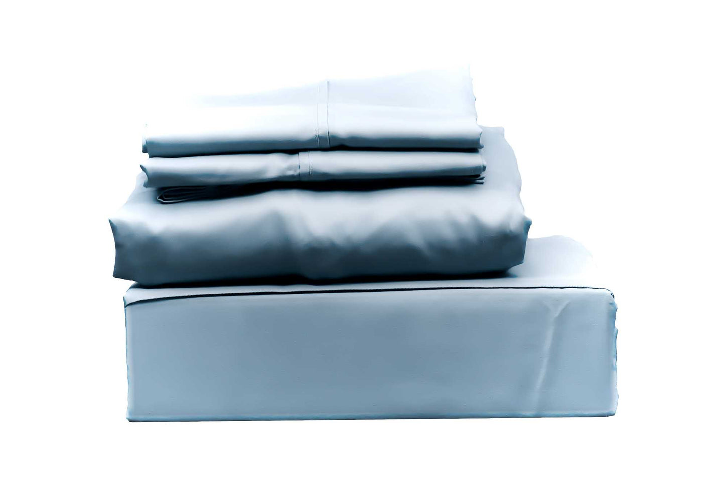 400 TC SOLID,100% COTTON SATEEN, 4 PC BED SHEET SET