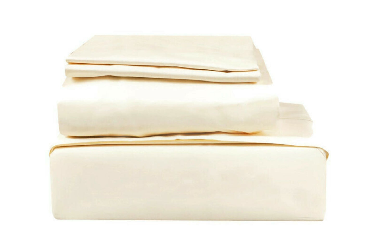 400 TC SOLID,100% COTTON SATEEN, 4 PC BED SHEET SET
