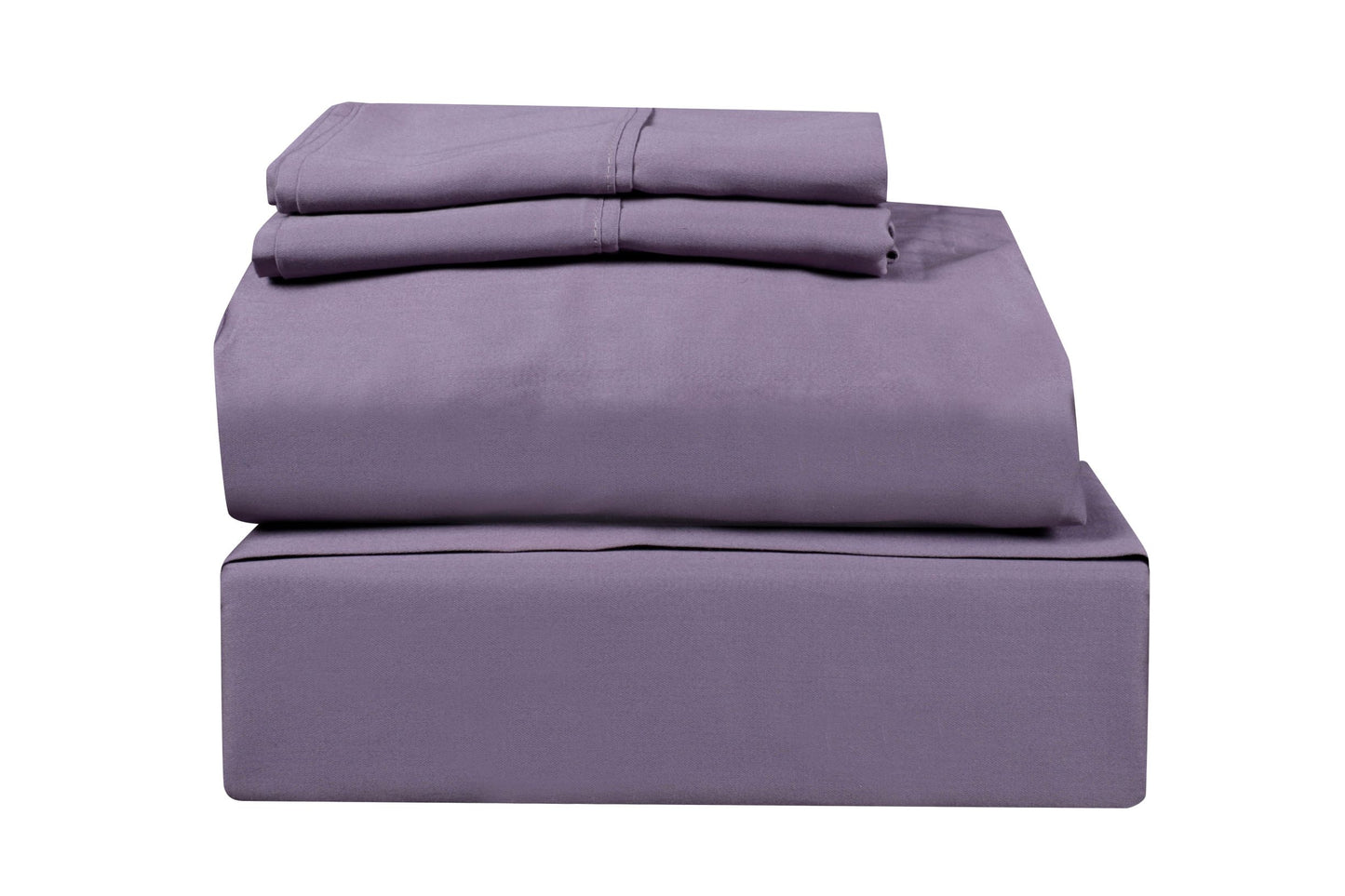 400 TC SOLID,100% COTTON SATEEN, 4 PC BED SHEET SET