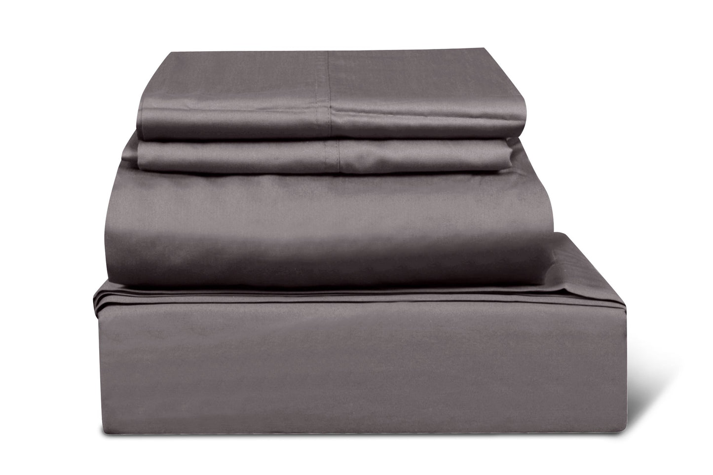 400 TC SOLID,100% COTTON SATEEN, 4 PC BED SHEET SET