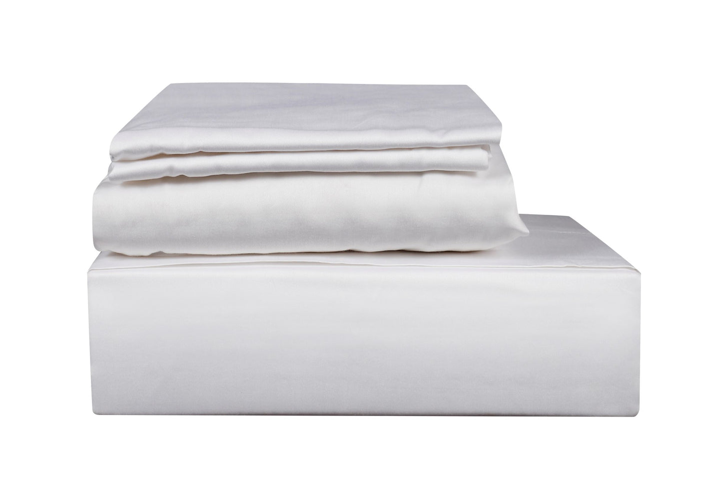 500 TC SOLID, 100% COTTON SATEEN, 4 PC BED SHEET SET